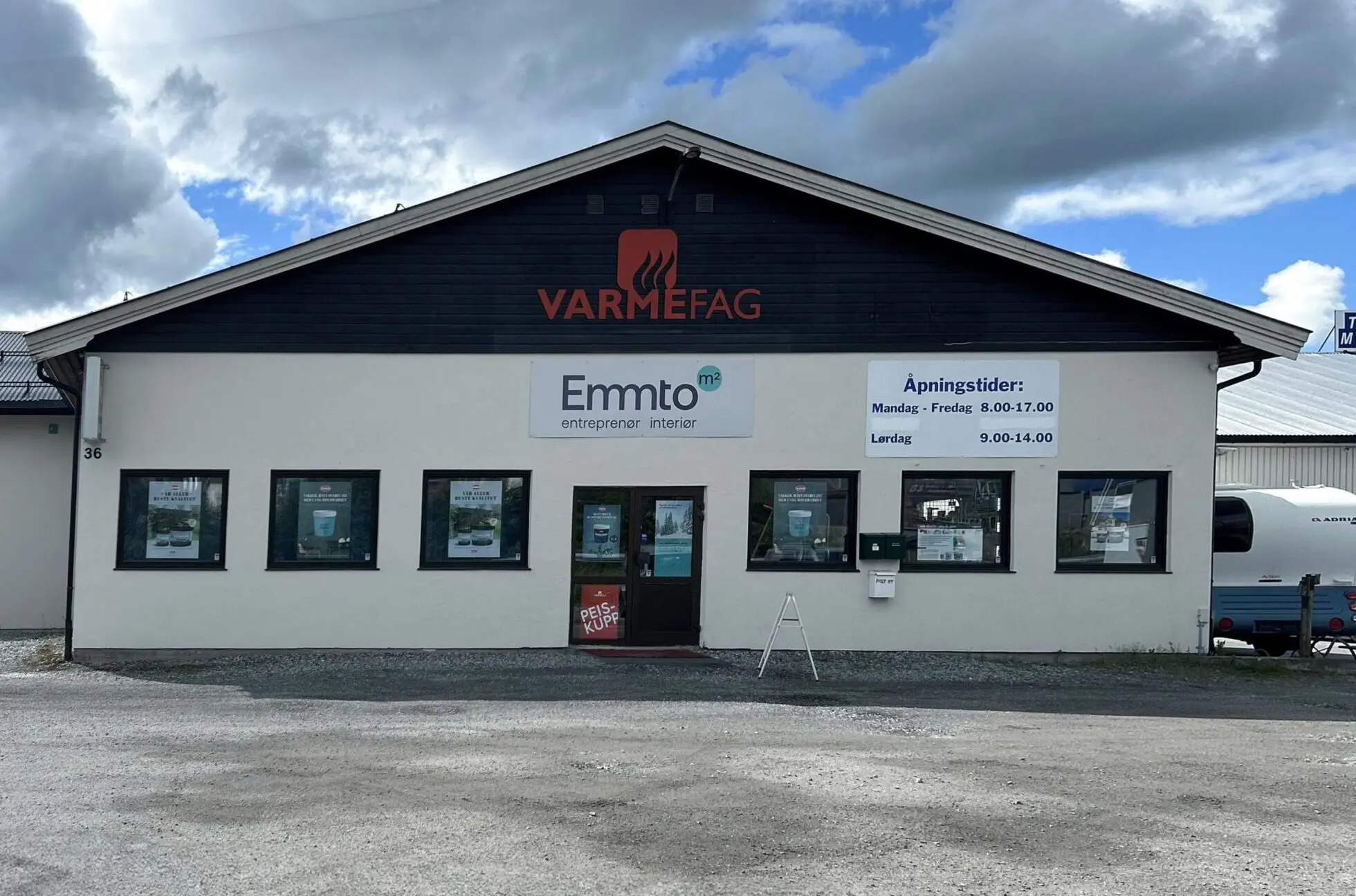 Bildet viser butikken til Emmto på Oppaker
